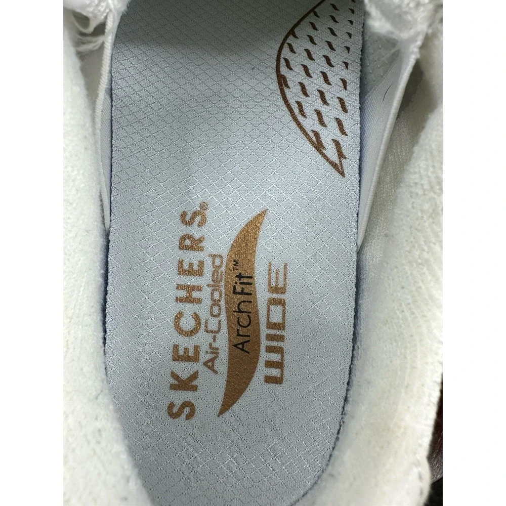 Skechers Arch Fit Arcade Meet Ya There Womens Size 9 Athletic Shoes White